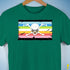 Queer Pride Pirate Flag Premium Unisex T-Shirt - Kelly Green
